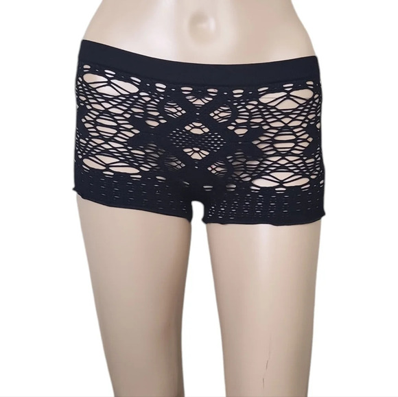 Free People Intimately Seamless Net Shorts - Picture 1 of 5